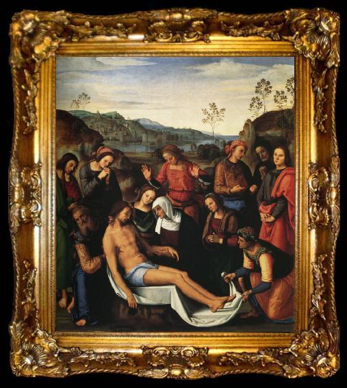 framed  Pietro Perugino Lamentation over the Dead Christ (mk25), ta009-2